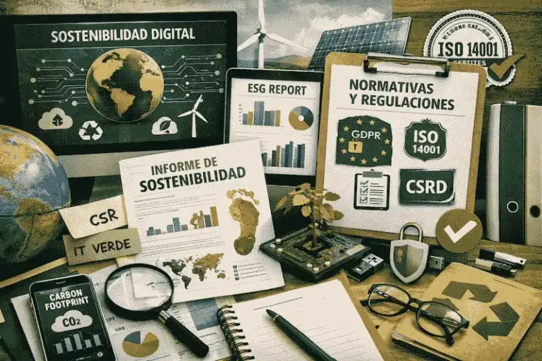 Imagen Estandares y Normas de Sostenibilidad digital